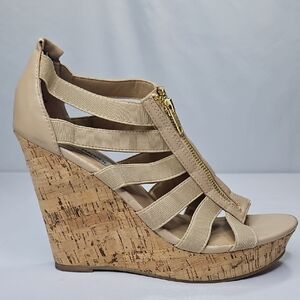 Steve Madden Eddyy Cork Wedge Sandals Size 8.5